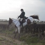 Gerard McCloskey and Rio clear the hedge