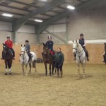 Left to right: Evanne McKenna riding Bella, Sharon McKeever and Cosmic Rolo, Paul Clancy and Blueberry, Sara McAree – Rosie, Michelle Clancy – Le Hoss, Shona Greg - Peppe