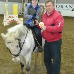 Jack Nesbitt (a future Mullaghmore contender) and Frisky prizewinners in the 70cm class