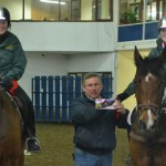 Winner of the GAIN Horse Feeds Bag in the 1m Samantha Johns on Sirocco and Barbara Johns on Woodie