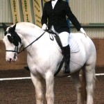 Christine Smyth and "Marley" salute the judge.