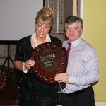 David Breakie receives the ‘Horse of the Year’ prize from Meredith Jackson