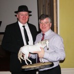 Shane McKeever receives the ‘Club Person of the Year’ from Meredith Jackson