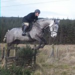 Simon Carson clears the last jump