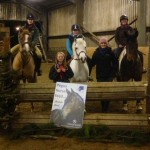 Clear rounds in the 80cm class: L to R Lauren Johnson (Lilly Allen), Sophie Donnell (Tiffany), Niamh Martin (Taste the Rainbow), Claire Sloan (Cassy) and Courtney Stuart