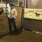Nicole Barr and DJ with Vicky Cunningham of HorseWorld NI