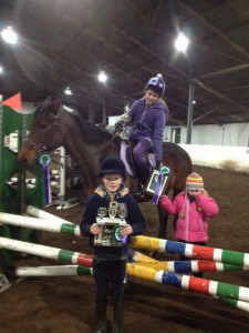 Ryan boville and Sophie price Friday night cup winners getting presented by Caitlyn Patterson