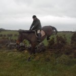 Hunt Master Philip White Clearing  the wall