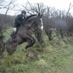 Ian Holmes on Pancho clearing the bank