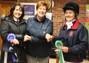  Eileen McLaughlin and Bree Rutledge are congratulated by Linda Davis