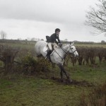 Rachel Coulter clearing the hedge