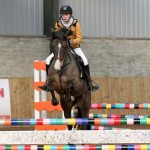 Sarah Jane Alexander jumping her way to victory on Princess Ita: Photograph Caroline Grimshaw