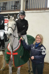 Ellie Hughes on Electric Butterfly winners in the 1.10m class. Presentation by Ellen Kernan.