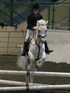 Matthew Hempton getting a double clear round on Minnie the Minx at the Ecclesville Show Jumping League