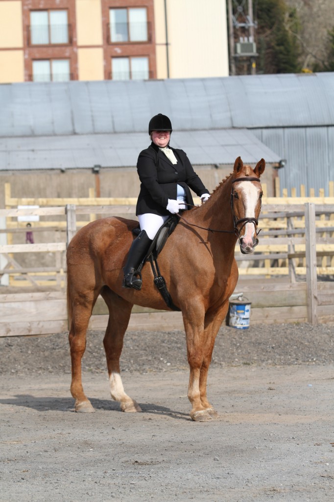 Karen McClean and Rory who raised over £500 for Cancer Research to take part in the competition.  Karen was also placed 4th -Well done from everyone in the Equestrian News NI office.