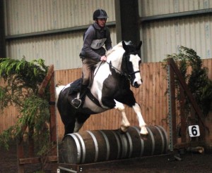 Cathal Hurrell and "Maddie" stride into first place in the seventies - Photo by Equi-Tog