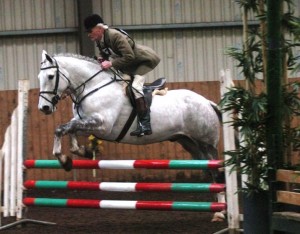 Albert Lowry and Oh Dear pick up the red for the 85cm - Photo by Equi-Tog