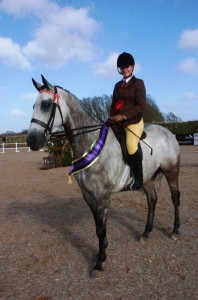 Supreme Champion Ridden Pony- Eirin Corbett on Dorian Grey