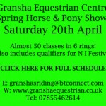Gransha Spring Show Changes!!