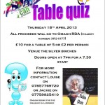 Omagh RDA to host table quiz