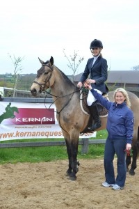 Jessica Finnegan on Tommie Girl; 2nd prizewinner in the 1.10m class