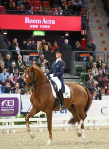 Adelinde Cornelissen and Jerich Parzival, pictured here at the Reem Acra FEI World Cup Dressage™ Final in Gothenburg (SWE) last weekend, are back at the top of the FEI World Dressage Rankings. (Photo: Roland Thunholm/FEI).