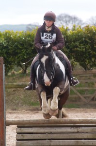 "Moo" and Jacqui Lewis concentrate on the course ahead.