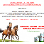 Mossvale Show Jumper of the Year Sponsored by Botanica