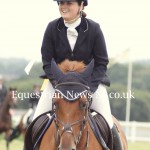 Sarah McLean on her victory lap after coming third in the Amateur Championships
