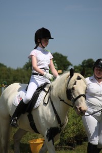 Omagh RDA Rider, Grace McSorley on her way to collecting her winning rosette at the UK National Championships in Hartpury