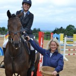 arah Kilpatrick and Georgies Star. 1st in the 1.10m class. Presentation by Ellen Kernan.