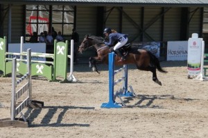 Louise Carroll & Shalamar Montana in action at Ravensdale Lodge on Wednesday during the Tailored Equestrian sponsored SJI registered horse league. Photo: Niall Connolly.