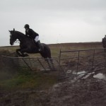 Florence Campbell on Diamond clearing the 5 bar gate