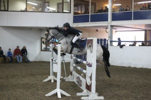 Paul McPhillips, of Ballinod, Co. Monaghan, a former winner at the Dublin Horse Show  on Magical Millicent,  prizewinners in the 138 1m class at Saturday's Ulster Region Autumn League.