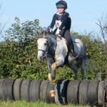 Taylor Hunter on Ballybollen Blue 2nd in the 50cm class