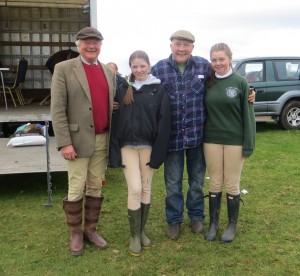 Tommy Caves, Andy Hamilton & pairs winners Orla O'kane & Jamie Lee Mark