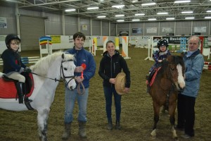 Kerry Treanor and Twinkle Toes winner of the voucher in the lead-rein event. Connell Cunningham and Buzz 2nd prizewinner
