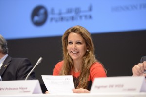 Photo caption: Representatives from National Federations on four continents made impassioned pleas for HRH Princess Haya, pictured, to reverse her decision not to stand for a third term as FEI President during today’s FEI General Assembly in Montreux (SUI). (Photo: Richard Juilliart/FEI).