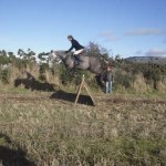 Lesley McDowell clears the pallet jump