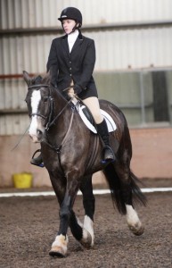 Sharka Gerhardus and "Laurel View Rab" win Class 1 of the Combined Training