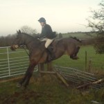 Lucy Lamont clearing the gate