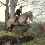 Martin Mellet of Jazz Horses clears the fallen tree