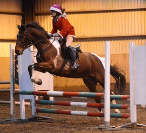 Katie McDonnell and Tinker do their festive best