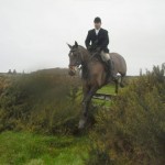 Martin Mellet clearing the plank fence