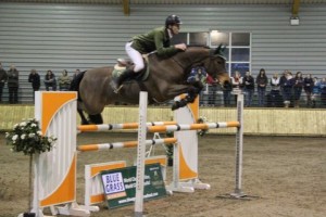 Daniel Coyle will be looking to make it a hat trick of wins on board Linzi Johnston's Uptown Girl in the O' Reillys Wholesalers Newry sponsored Spring Tour Grand Prix at Ravensdale Lodge on Sunday 2nd March.  Photo: Niall Connolly. 