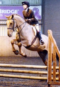 Rockrimmon Raleigh and Sarah Bradshaw win the 4 year olds. Photo: Equi Tog