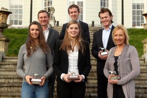  Award winners (back, l to r) Roland Tong, Bertram Allen, Cameron Hanley, (front, l to r) Susan Fitzpatrick, Elizabeth Hayden and Aoife Clark at The K Club. Photographer: Carol Dunne/Irish Farmers Journal.