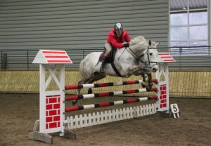 Oinri Jackson & Sallymount De Cruise sets sail over the 1.20m track at the Crowne Plaza Dundalk SJI registered horse league at Ravensdale Lodge on Thursday Photo: Niall Connolly. 