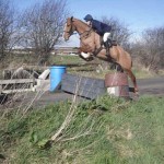 Lucy Lamont clearing the fence by miles