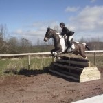 Vicky Slater on Tara clearing the fence